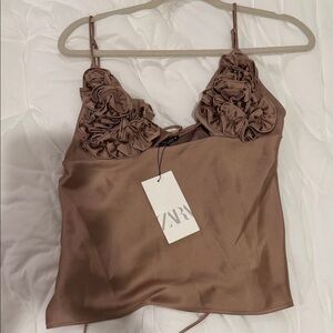 Zara Satin top